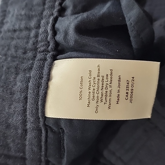 Talbots Airy Gauze Pull-On Coastal Pants With Pockets Large Petite - Picture 11 of 11